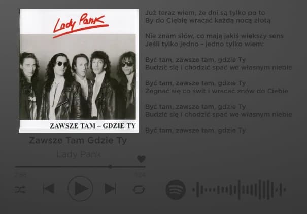 Tekst piosenki zawsze tam gdzie ty – słowa, tłumaczenie i historia utworu Tekst piosenki zawsze tam gdzie ty – słowa, tłumaczenie i historia utworu